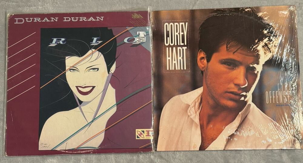 Duran Duran Rio LP 1982 Promo Press Kit Gold Stamp Corey Hart First Offense Lot